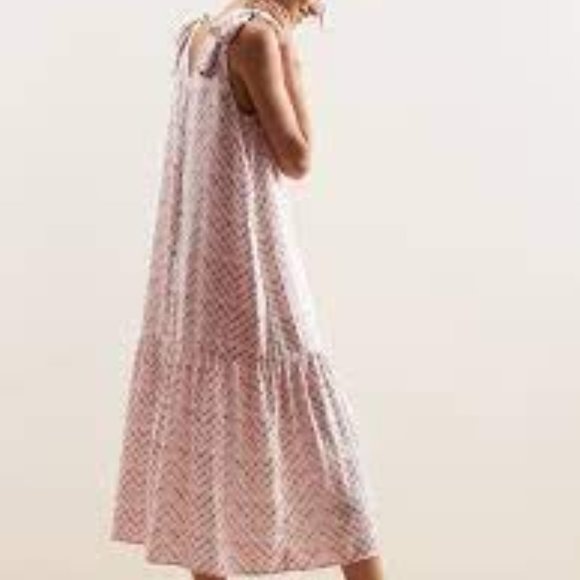 Brand New Banana Republic Drop Waist Tie Straps Dress - Picture 2 of 14